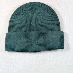 Roots Extra Fine Wool Beanie Toque – Forest Green Rib Knit One Size Unisex